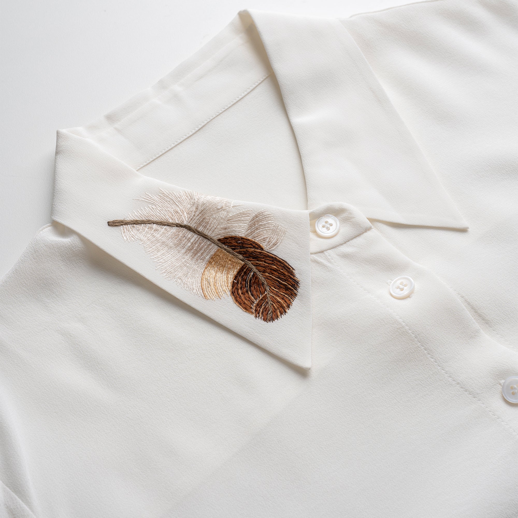 The Plume Silk Shirt