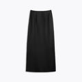 Black wool skirt on a white background