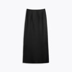 Black wool skirt on a white background