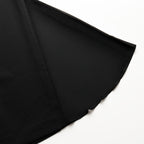 Black wool skirt on a white background