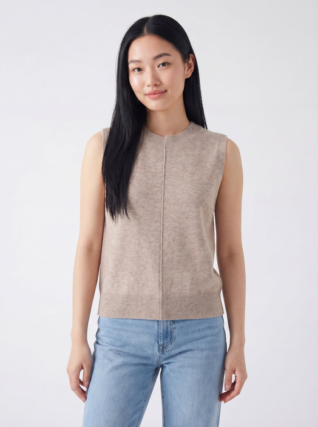 Arde Sleeveless Wool Blend Knit Top