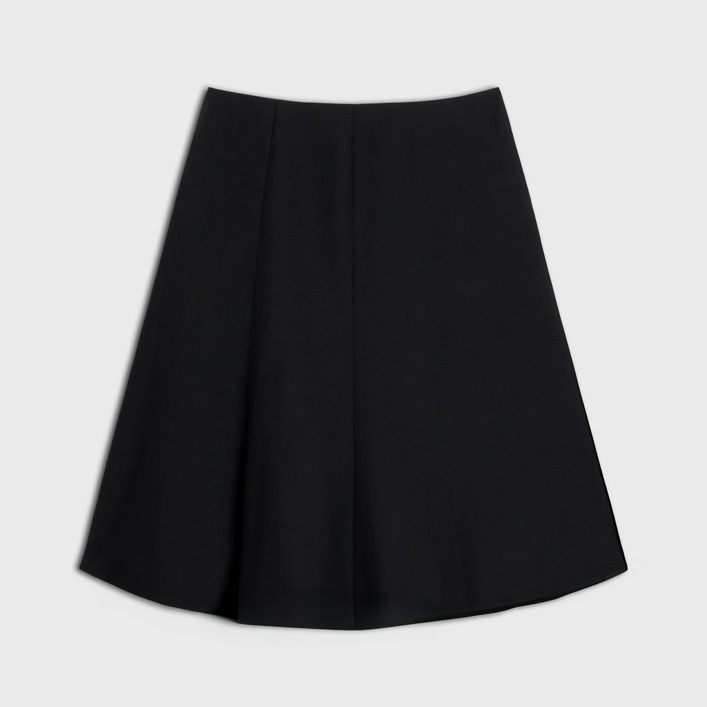 Black skirt on a light gray background