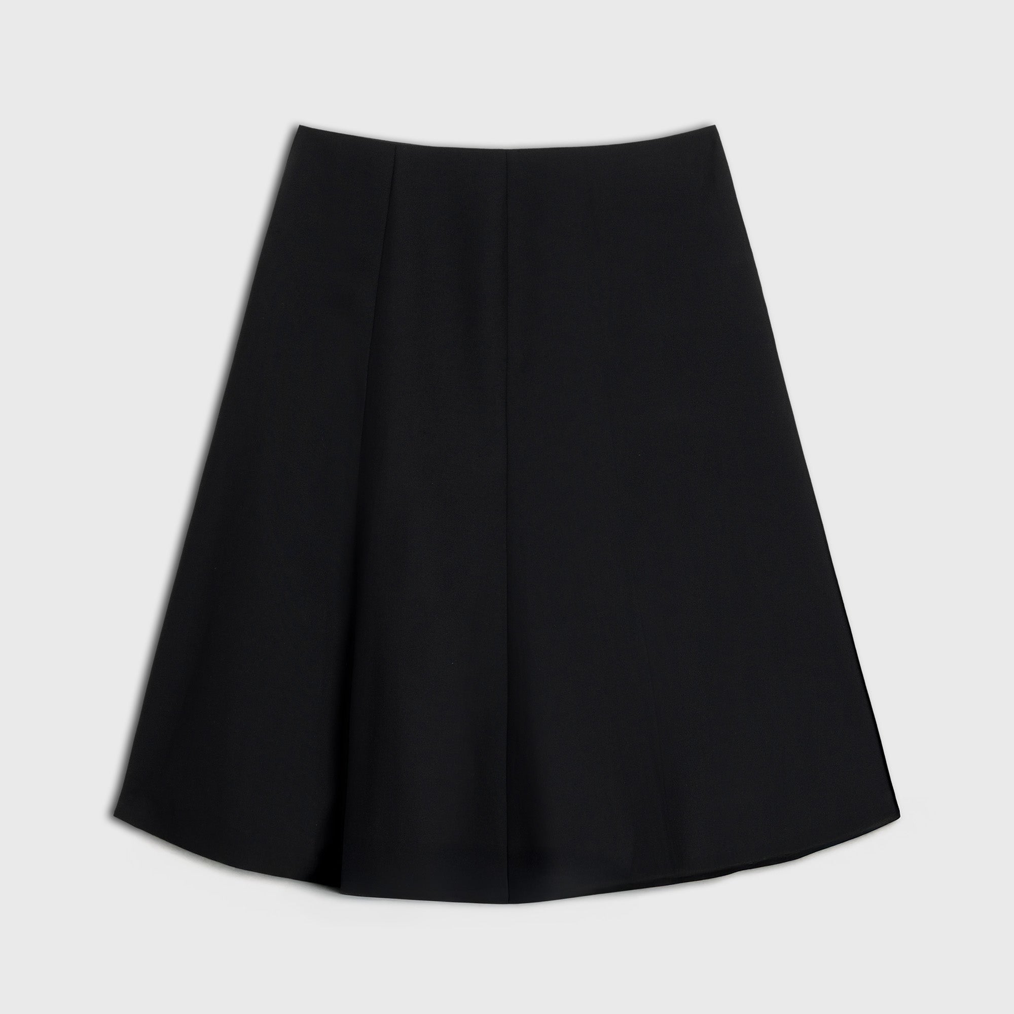 Black skirt on a light gray background