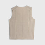 Calais Linen Cotton Blend Buttoned Vest