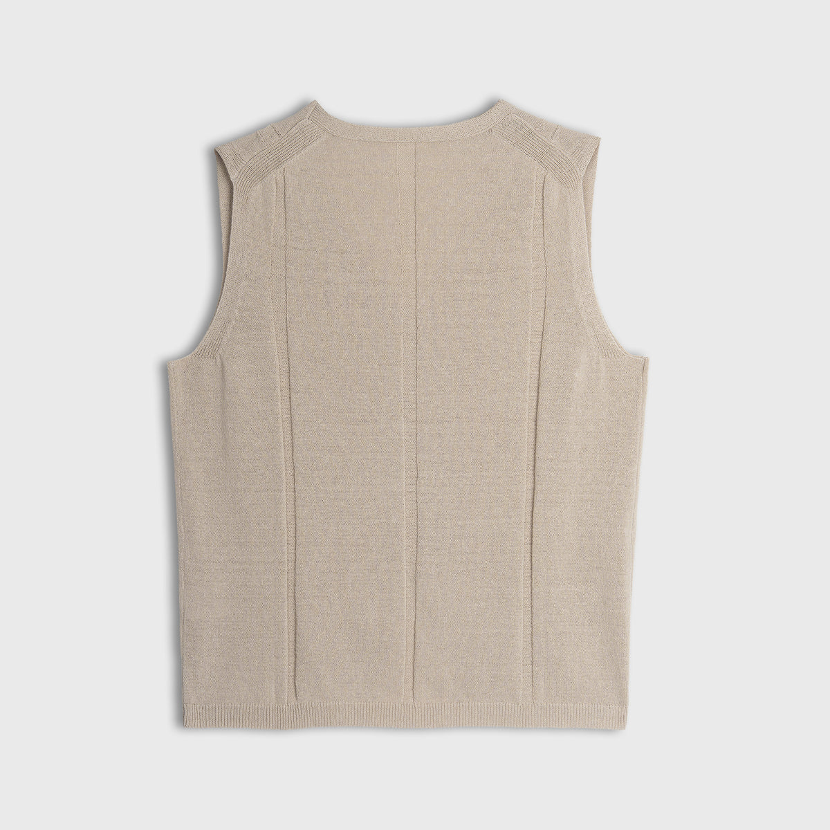 Calais Linen Cotton Blend Buttoned Vest