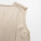 Calais Linen Cotton Blend Buttoned Vest