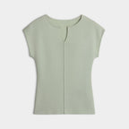 Celeste Split-Neck Knit Top