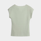 Celeste Split-Neck Knit Top
