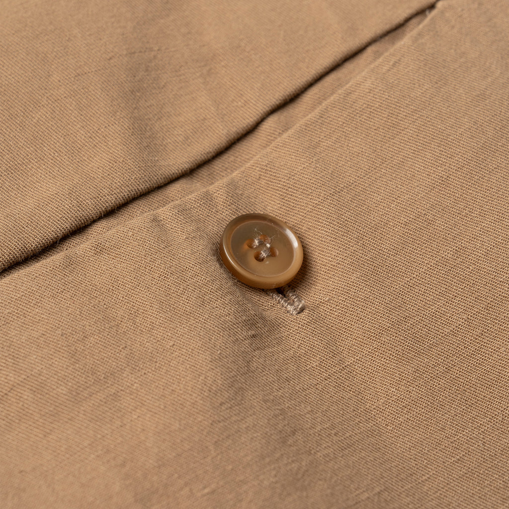 Hemp Cotton Pleated Wide-Leg Trouser