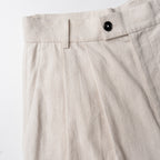 Arden Pleated Hemp-Cotton Trousers
