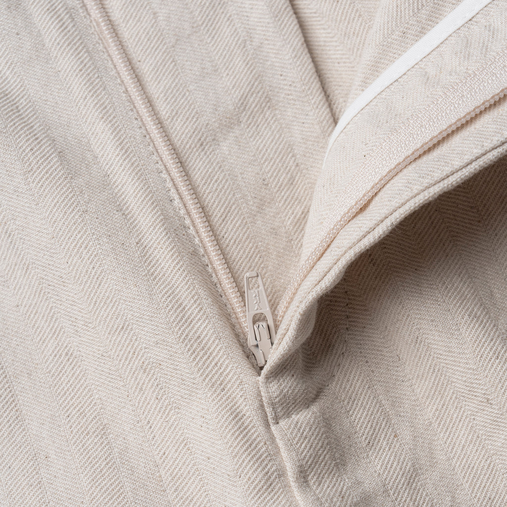 Arden Pleated Hemp-Cotton Trousers