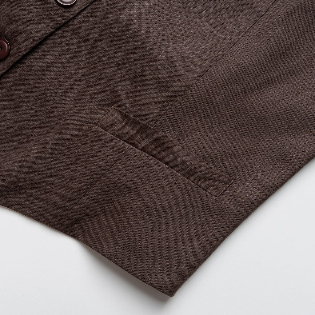 The Aria Linen Vest