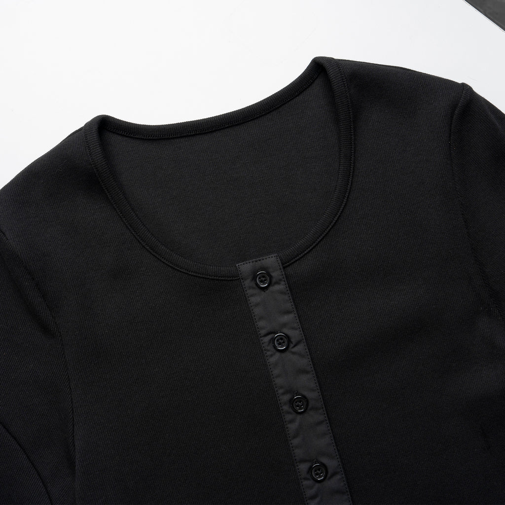 The Maven Heavy Rib Henley Tee