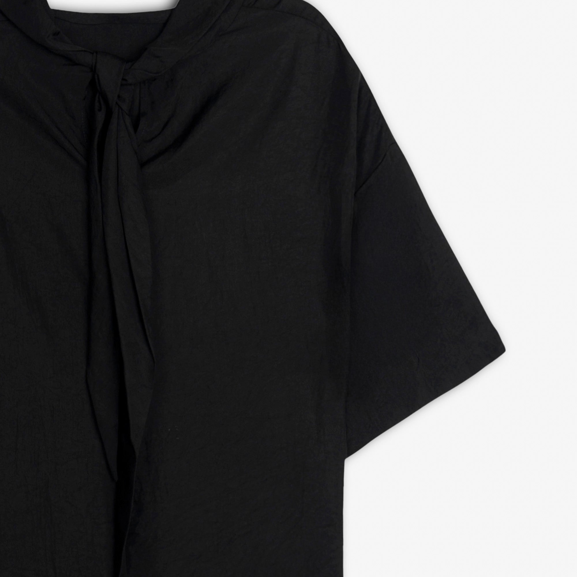 Elowen Acetate Soft-Tie Blouse