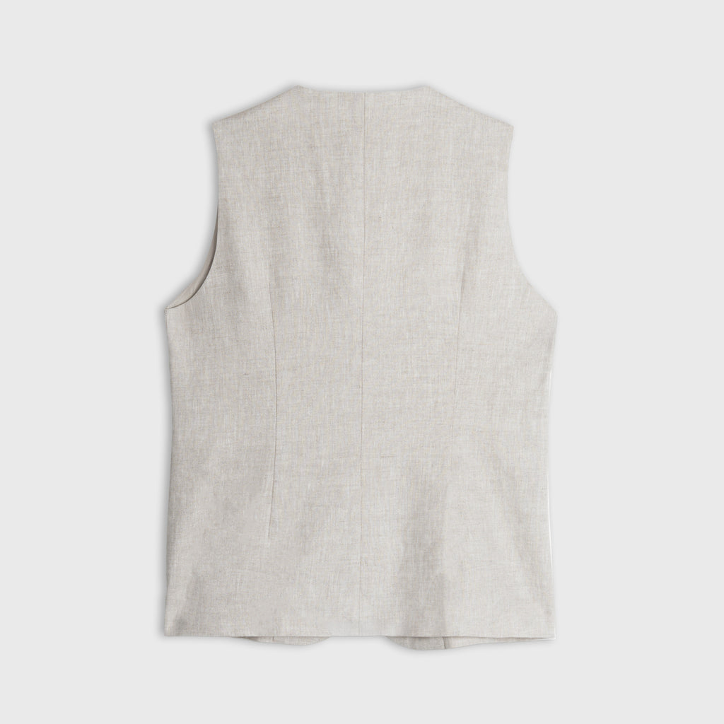 Éclat Beaded Linen Vest