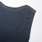 Eliose Beaded Wool-Silk Sleeveless Knit Top