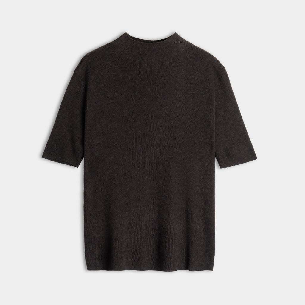The Espresso Mock Neck Knit Top