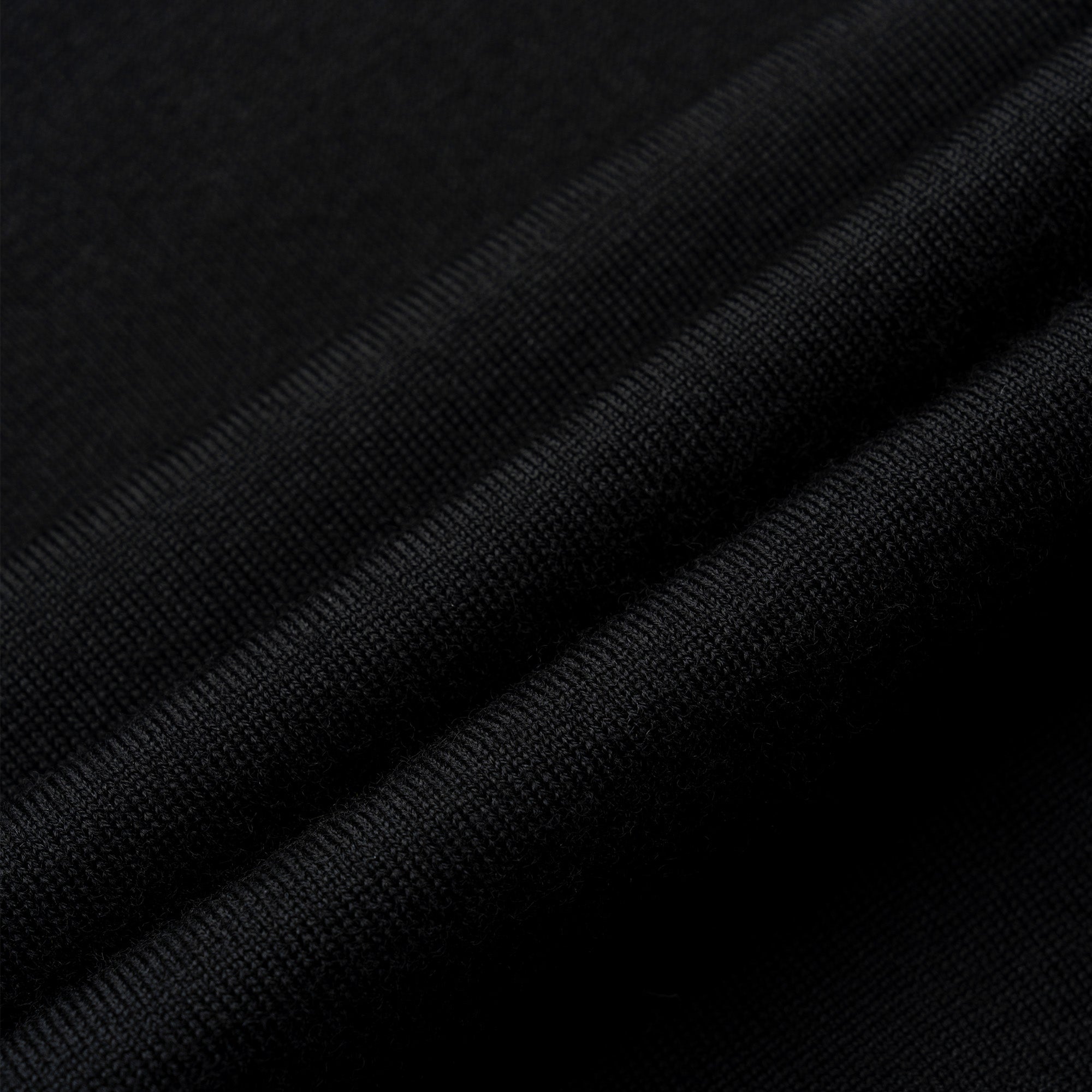 Close-up of black wool fabric