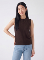 Arde Sleeveless Wool Blend Knit Top