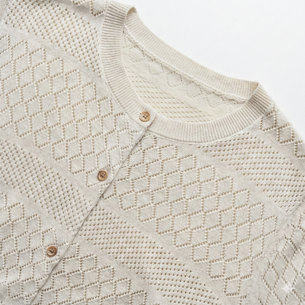 Aurelian Pointelle Cardigan