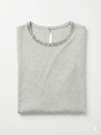 The Astra Wool-Silk Knit Beaded Top