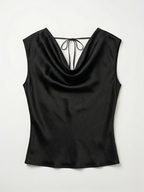 The Selene Acetate Drape Tie-Top