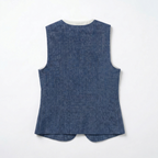 The Éliane Buttoned Linen Vest