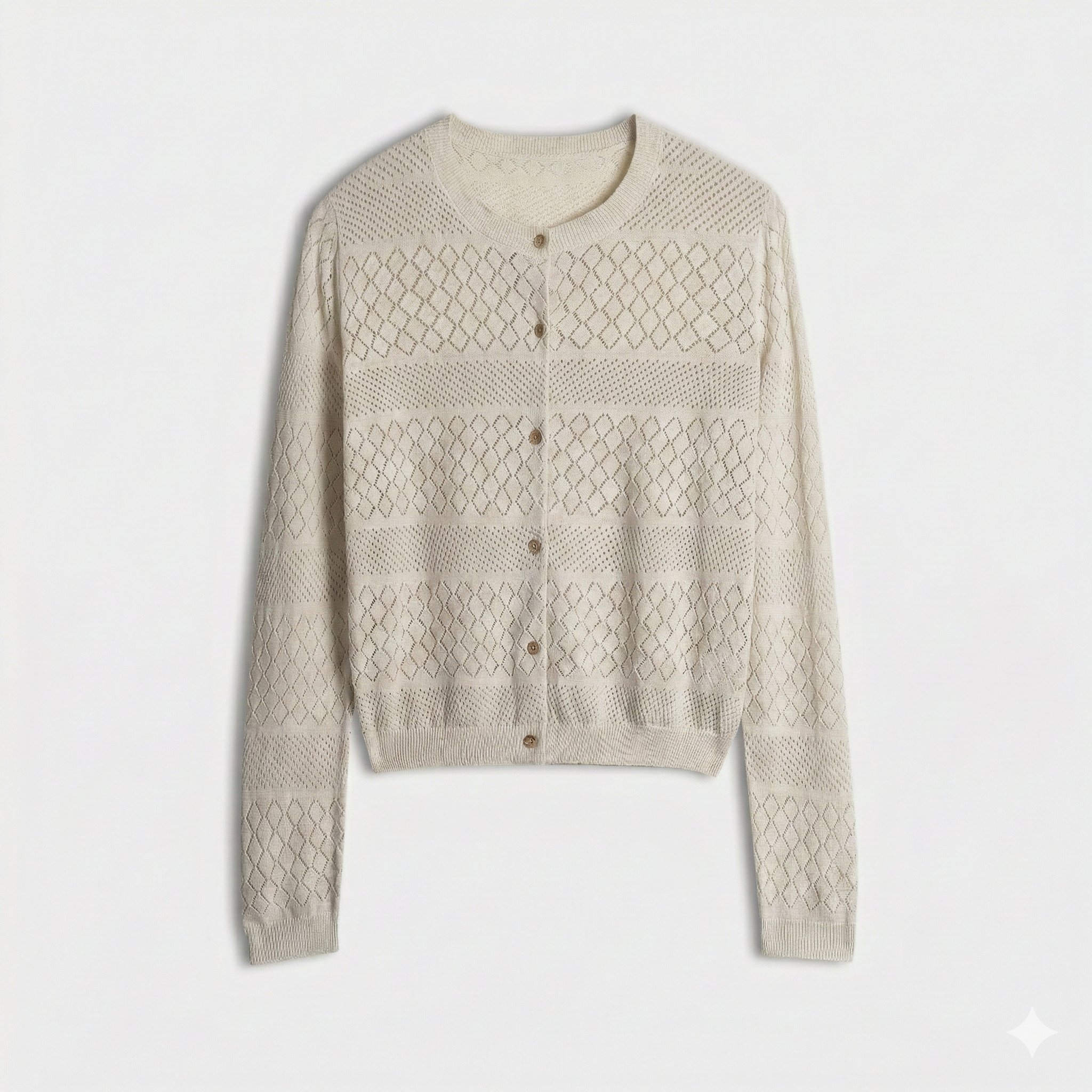 Aurelian Pointelle Cardigan