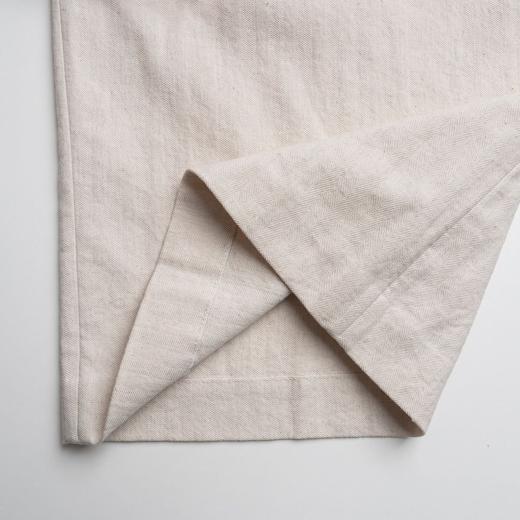 Arden Pleated Hemp-Cotton Trousers