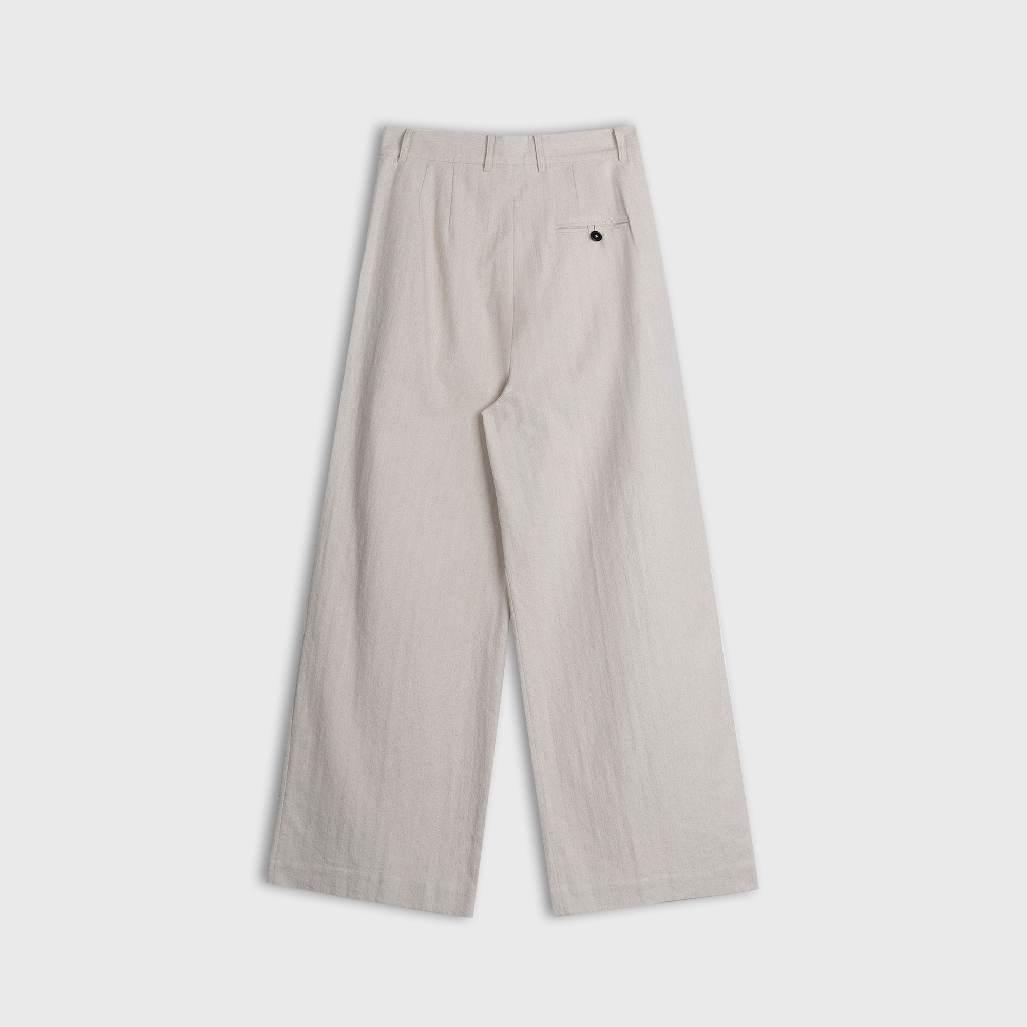 Arden Pleated Hemp-Cotton Trousers