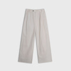 Arden Pleated Hemp-Cotton Trousers