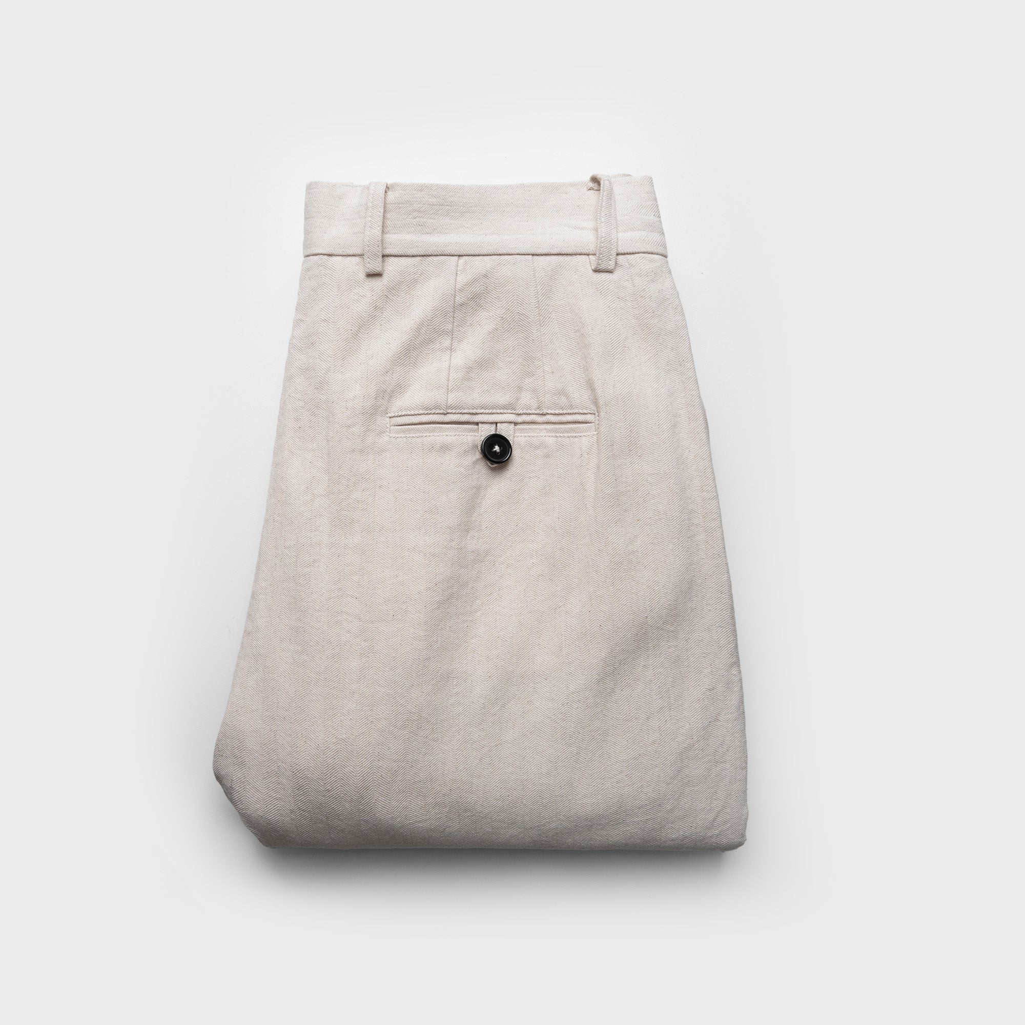Arden Pleated Hemp-Cotton Trousers