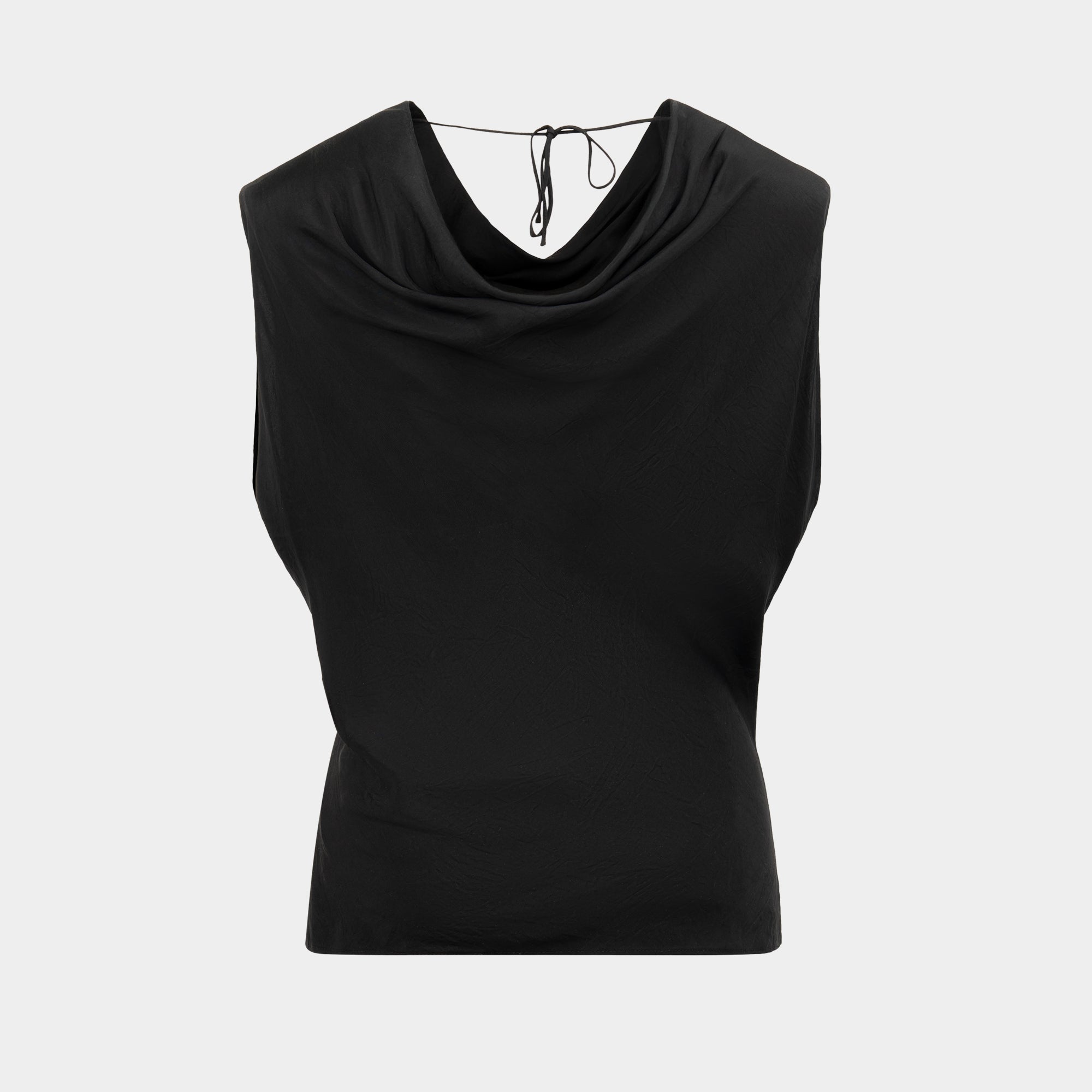 The Selene Acetate Drape Tie-Top