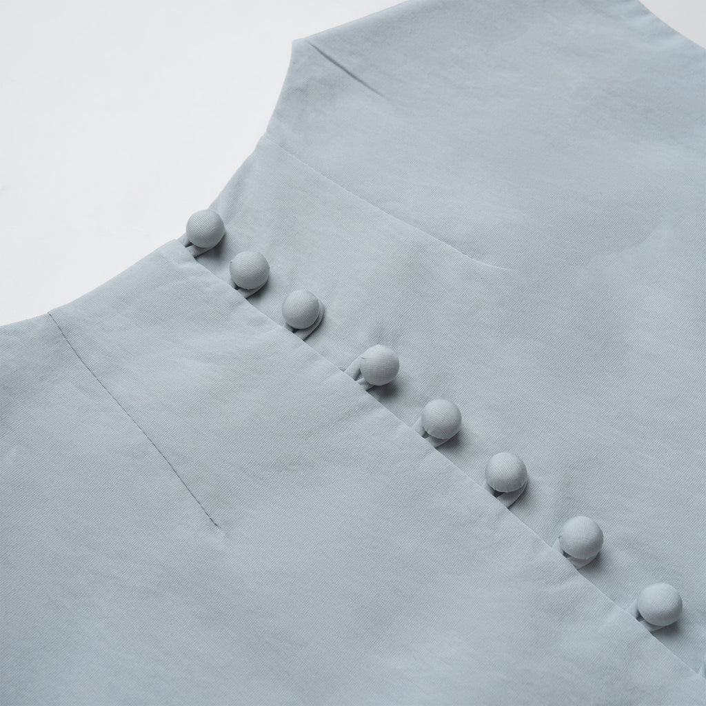 The Serene Button-Back Shift Dress