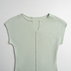 Celeste Split-Neck Knit Top