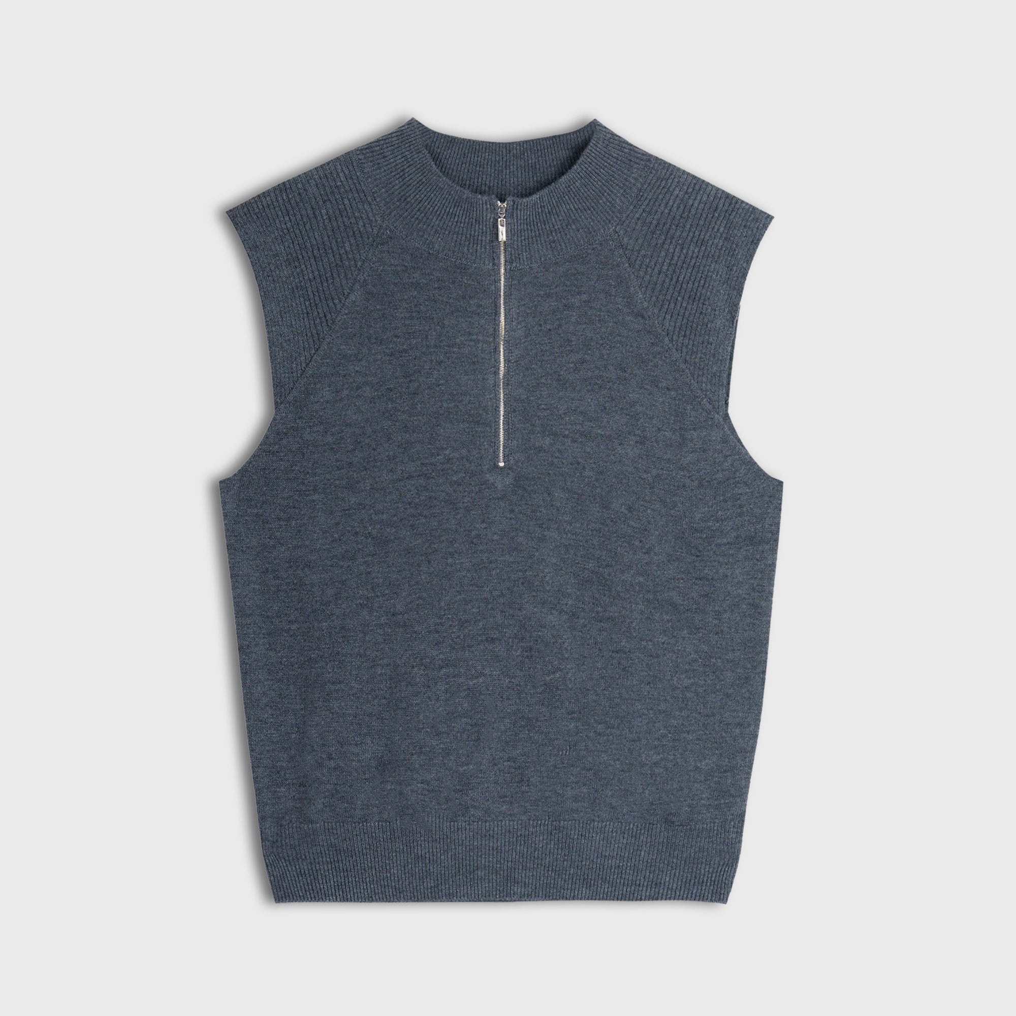 The Zip-Neck Knit Vest