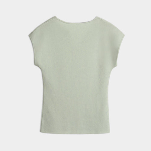 Celeste Split-Neck Knit Top