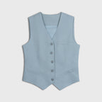 The Aria Linen Vest