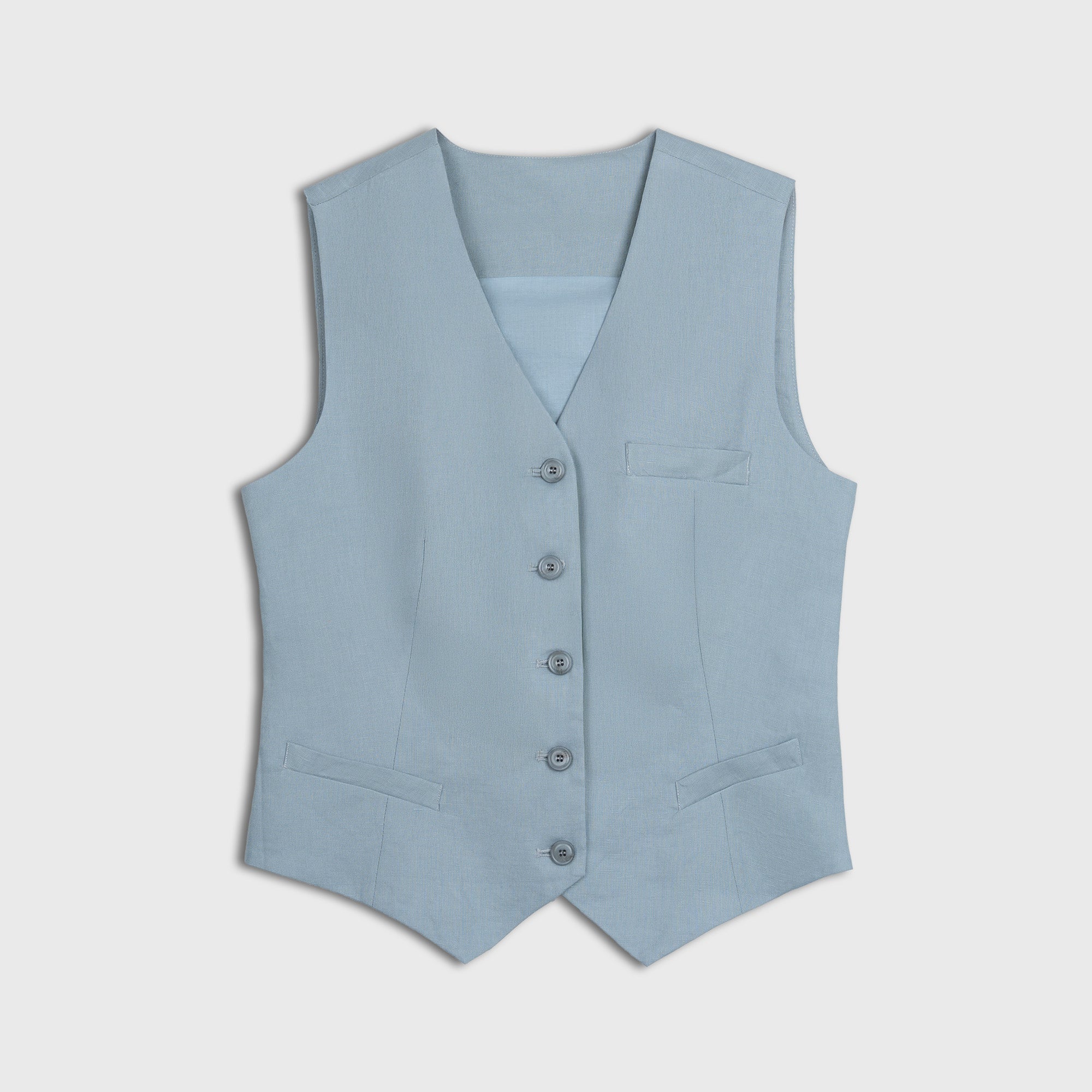 The Aria Linen Vest