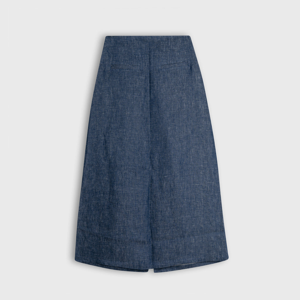 The Indigo Flux A-Line Hemp Skirt