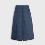 The Indigo Flux A-Line Hemp Skirt