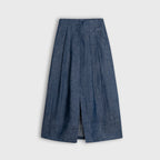 The Indigo Flux A-Line Hemp Skirt