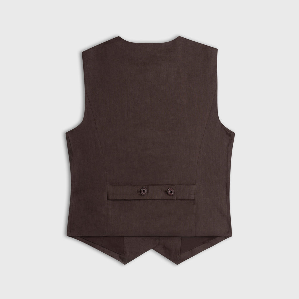 The Aria Linen Vest