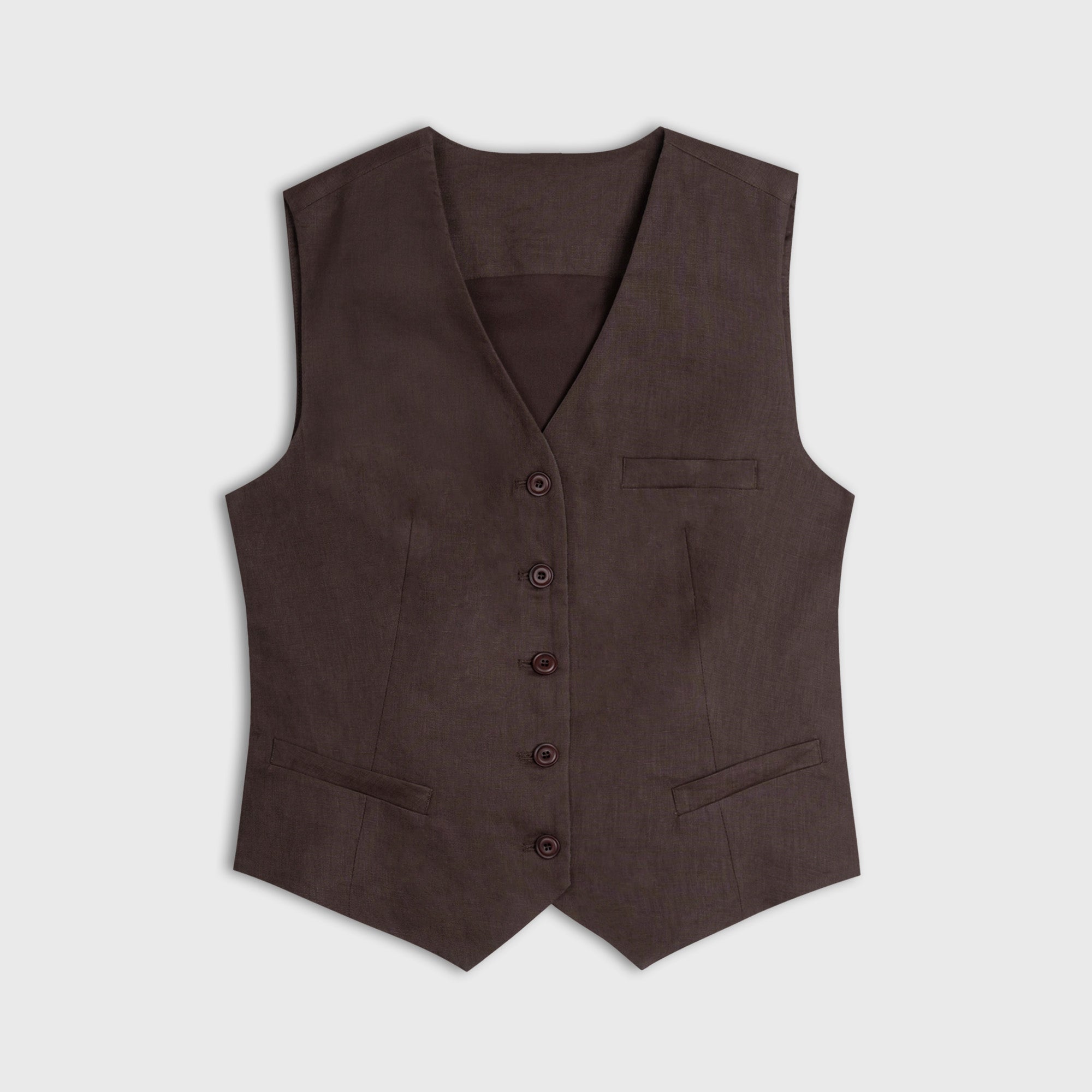 The Aria Linen Vest