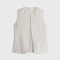 Éclat Beaded Linen Vest
