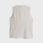 Éclat Beaded Linen Vest