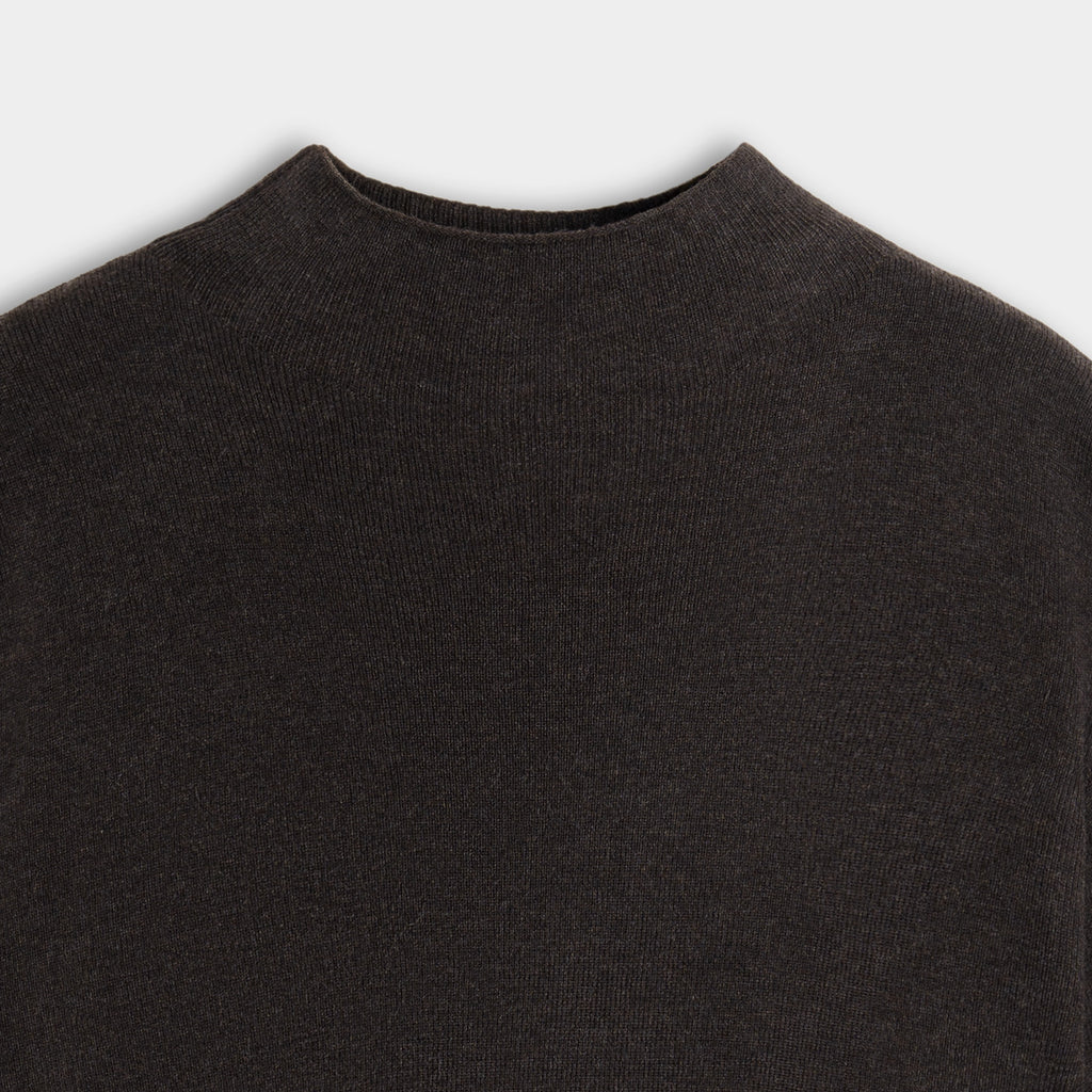 The Espresso Mock Neck Knit Top