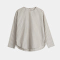 Elara Tie-Neck Stripe Blouse