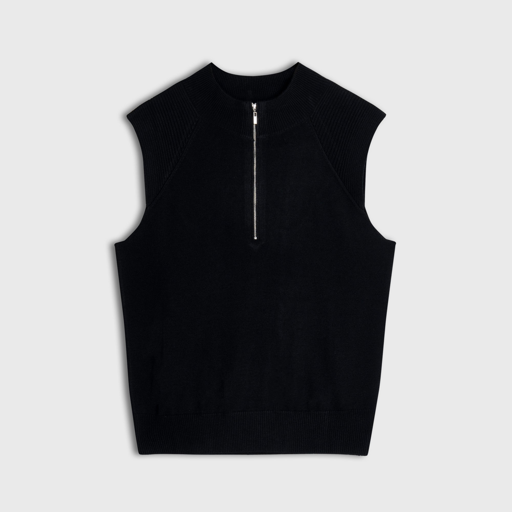 The Zip-Neck Knit Vest