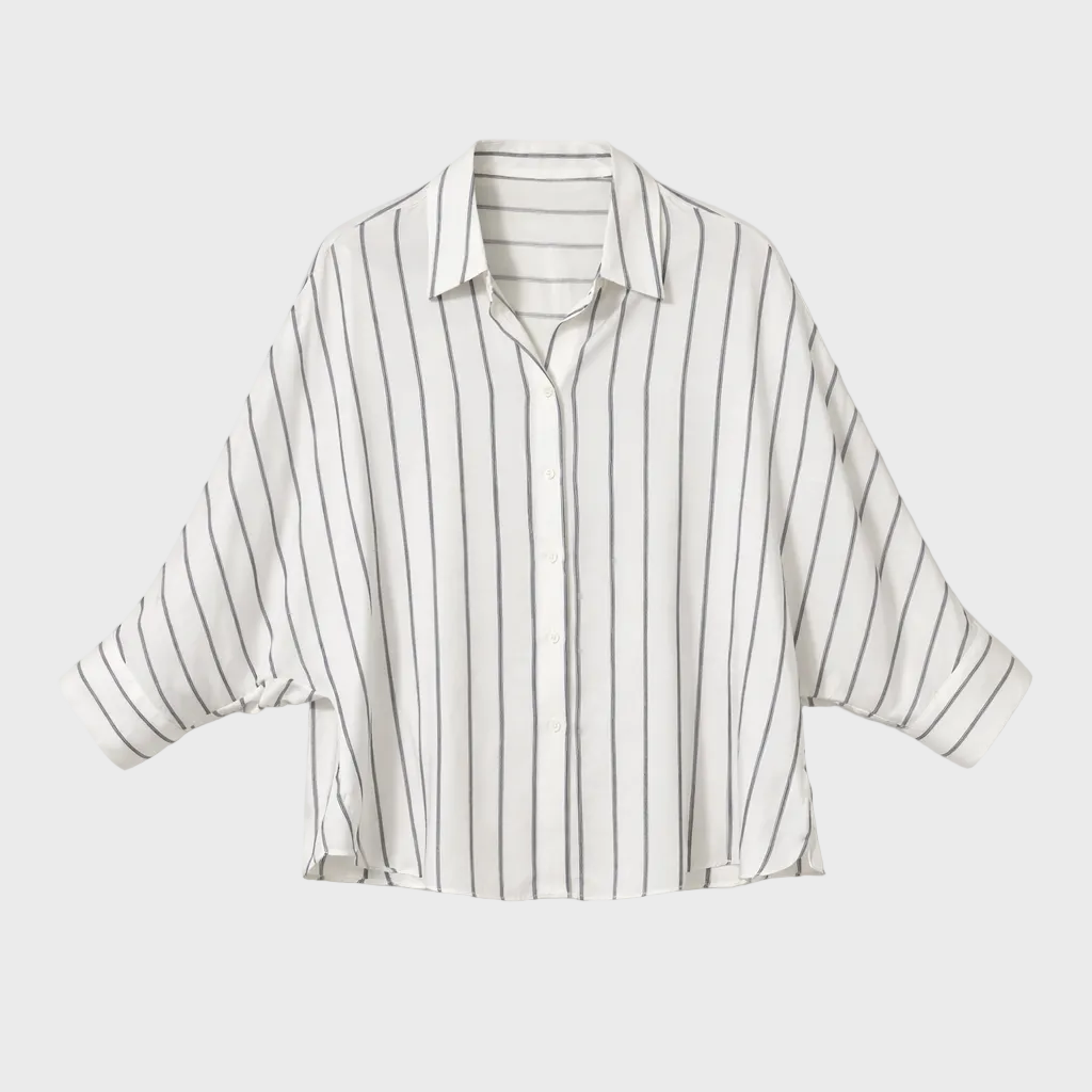 Linea 100% Silk Stripe Shirt